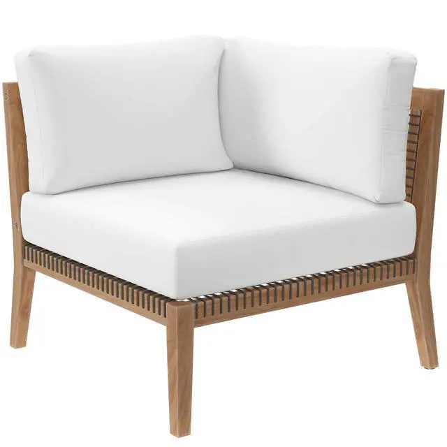 Alt view image 3 of 7 - Clearwater Outdoor Patio Teak Wood Loveseat