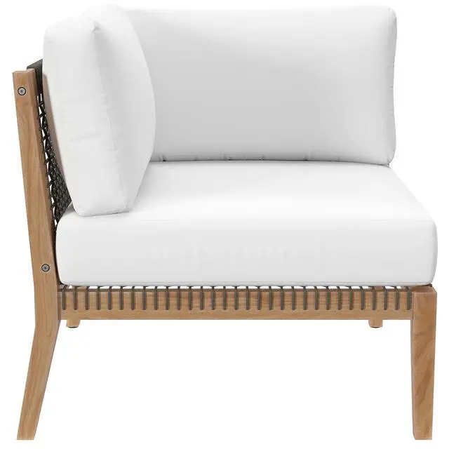 Alt view image 5 of 7 - Clearwater Outdoor Patio Teak Wood Loveseat