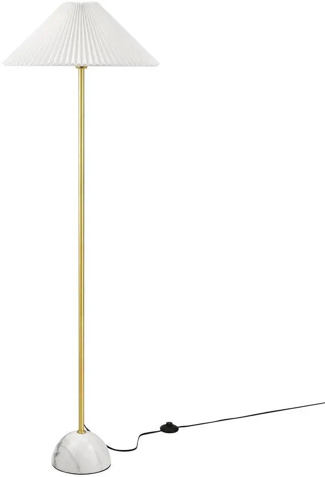 Main image of Illusion Marble Dome Floor Lamp by Modway