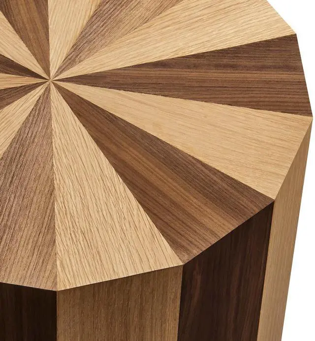Alt view image 6 of 7 - Twirl Two-Toned Wood Veneer Side Table by Modway EEI-6952-OAK-WAL