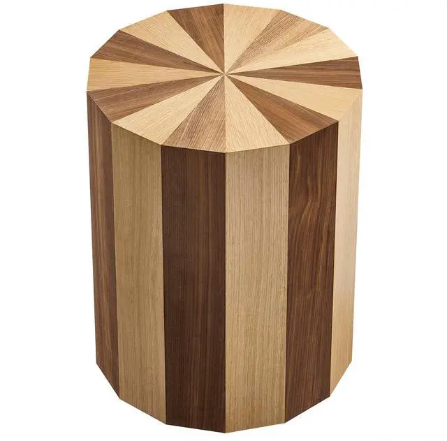 Alt view image 4 of 7 - Twirl Two-Toned Wood Veneer Side Table by Modway EEI-6952-OAK-WAL