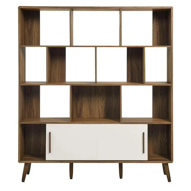 Alt view image 6 of 7 - Transmit Bookcase with Sliding Doors by Modway