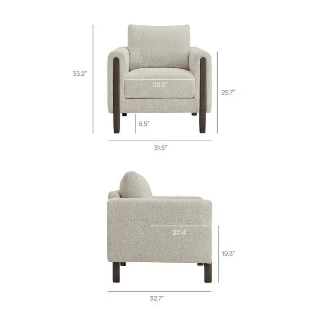 Alt view image 2 of 7 - Hawken Boucle Fabric Accent Armchair by Modway Upholstered Modern Living Room Chair