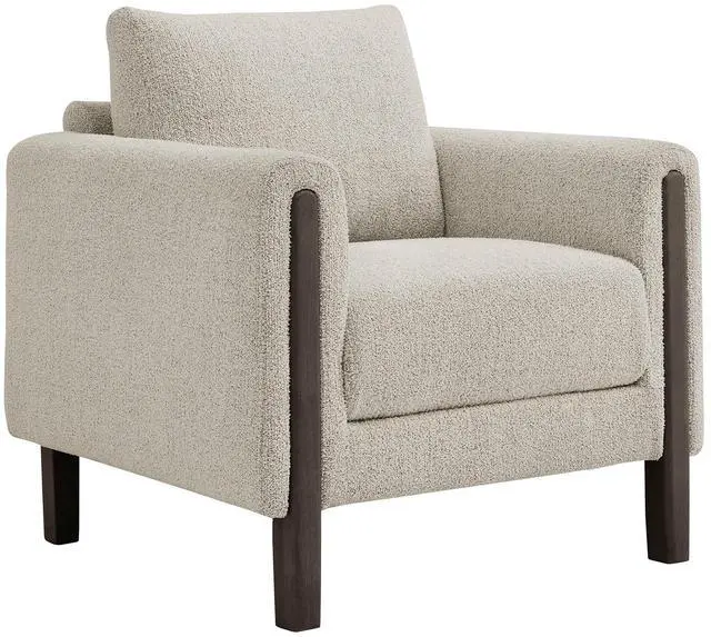 Main image of Hawken Boucle Fabric Accent Armchair by Modway Upholstered Modern Living Room Chair