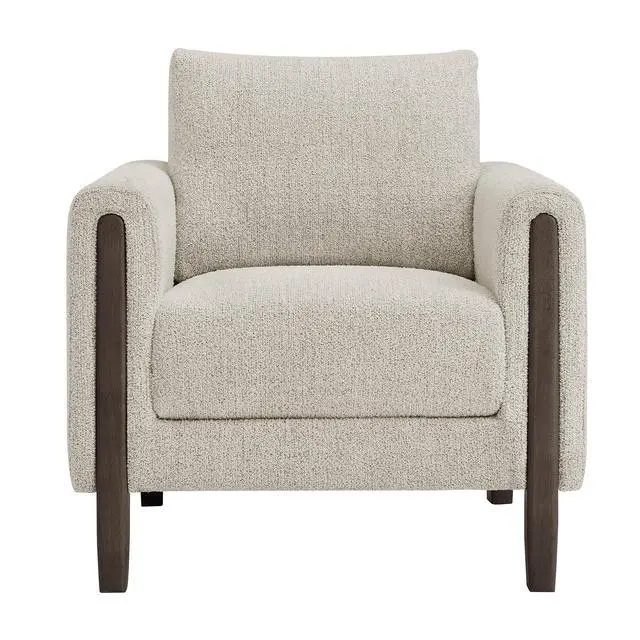 Alt view image 6 of 7 - Hawken Boucle Fabric Accent Armchair by Modway Upholstered Modern Living Room Chair
