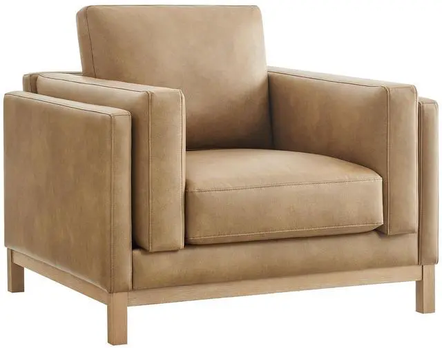 Main image of Roscoe Vegan Leather Armchair by Modway EEI-7337 Modern Upholstered Accent Chair