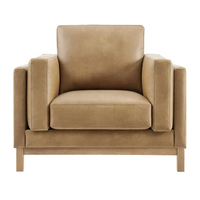 Alt view image 6 of 7 - Roscoe Vegan Leather Armchair by Modway EEI-7337 Modern Upholstered Accent Chair