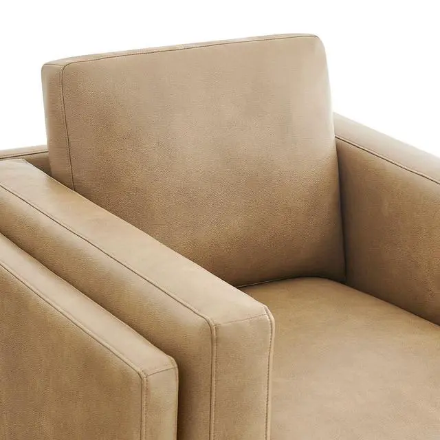 Alt view image 7 of 7 - Roscoe Vegan Leather Armchair by Modway EEI-7337 Modern Upholstered Accent Chair