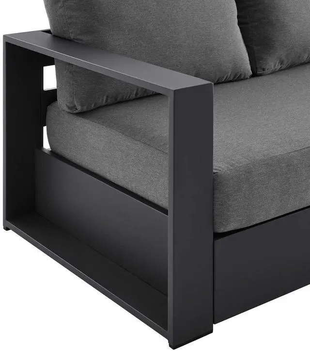 Alt view image 8 of 11 - Tahoe Outdoor Patio Powder-Coated Aluminum Sofa