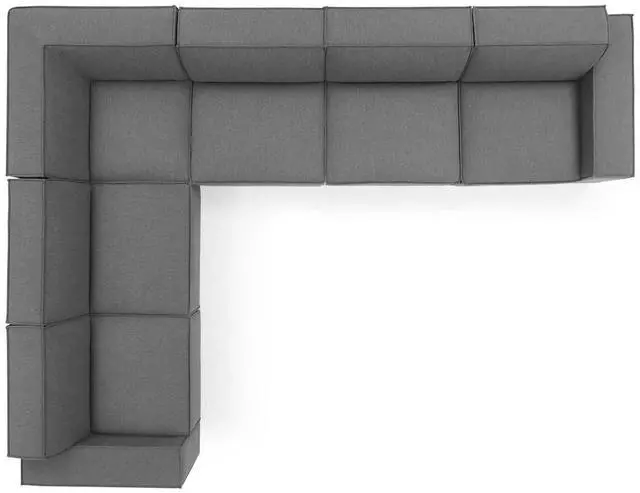 Alt view image 2 of 7 - Restore 6-Piece Sectional Sofa Charcoal EEI-4119-CHA
