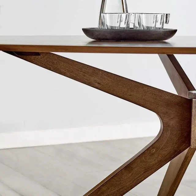 Alt view image 13 of 13 - Crossroads 71" Oval Wood Dining Table Walnut