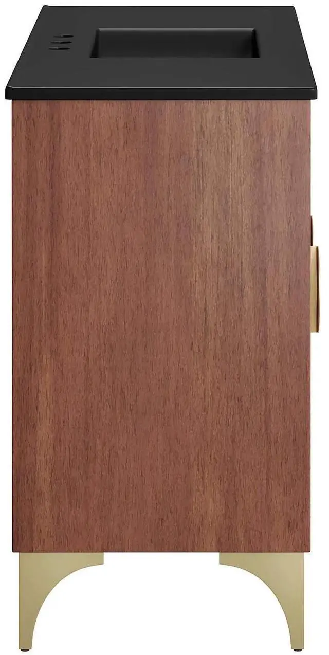 Alt view image 2 of 7 - Daylight 48" Bathroom Vanity Black Walnut EEI-6304-BLK-WAL