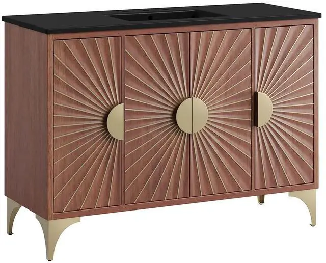 Main image of Daylight 48" Bathroom Vanity Black Walnut EEI-6304-BLK-WAL