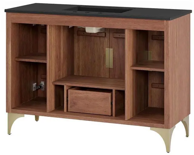 Alt view image 4 of 7 - Daylight 48" Bathroom Vanity Black Walnut EEI-6304-BLK-WAL