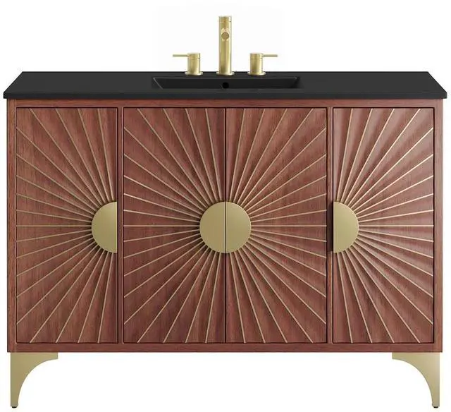 Alt view image 7 of 7 - Daylight 48" Bathroom Vanity Black Walnut EEI-6304-BLK-WAL
