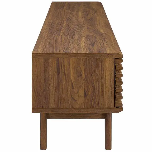 Alt view image 2 of 6 - Render 70" TV Stand Walnut EEI-3305-WAL-WAL
