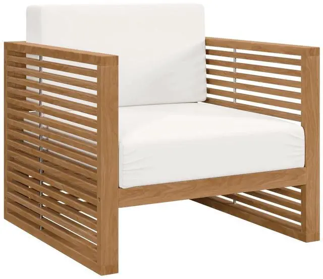 Alt view image 8 of 12 - Carlsbad 3-Piece Teak Wood Outdoor Patio Outdoor Patio Set