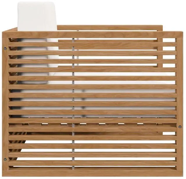 Alt view image 9 of 12 - Carlsbad 3-Piece Teak Wood Outdoor Patio Outdoor Patio Set