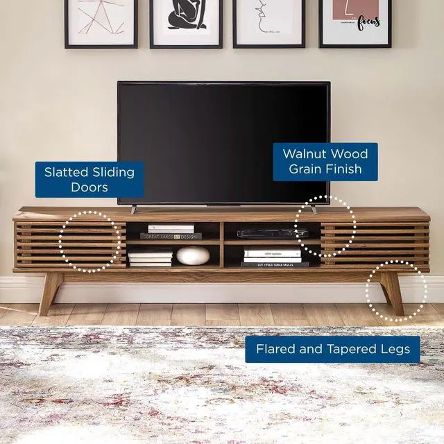 Alt view image 7 of 7 - Render 70" Entertainment Center TV Stand