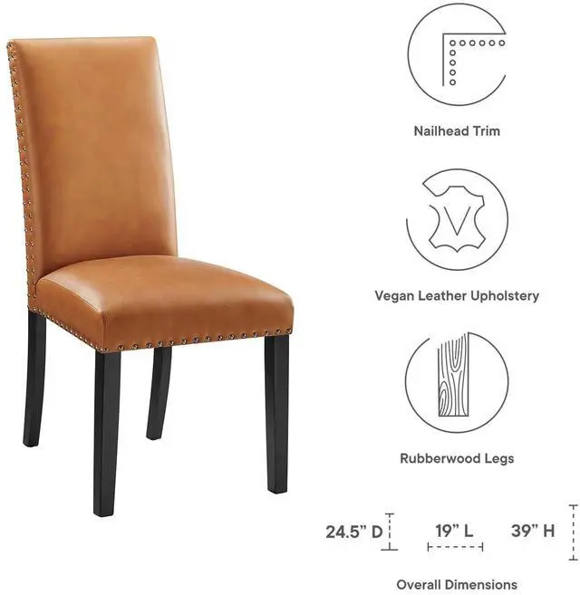 Alt view image 12 of 13 - Parcel Dining Faux Leather Side Chair