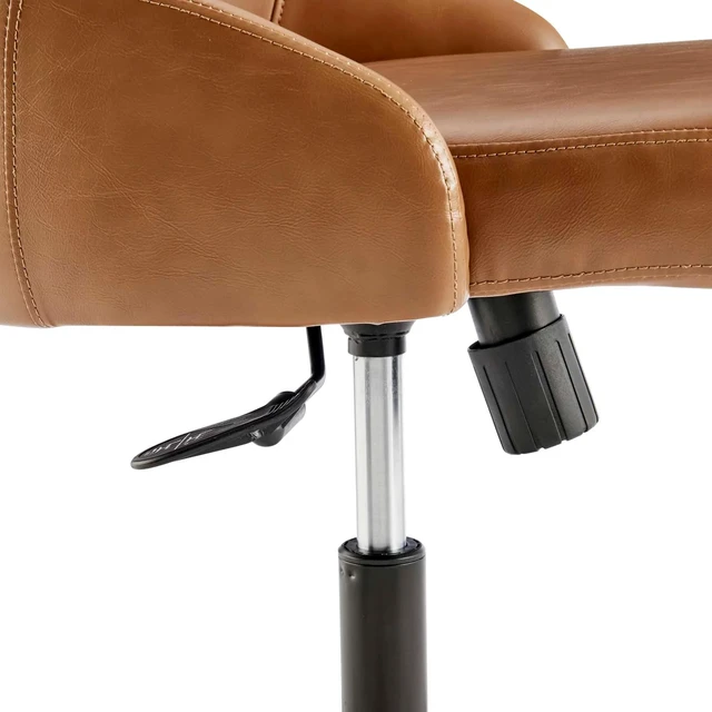 Alt view image 6 of 7 - Designate Swivel Vegan Leather Office Chair by Modway