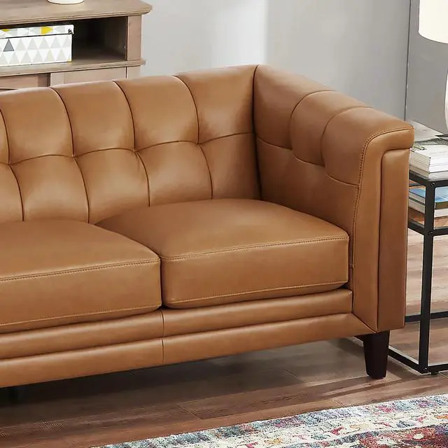 Alt view image 3 of 5 - Arvo Sofa Cognac Brown