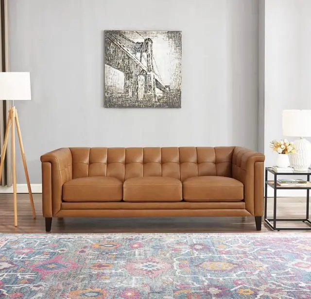 Main image of Arvo Sofa Cognac Brown