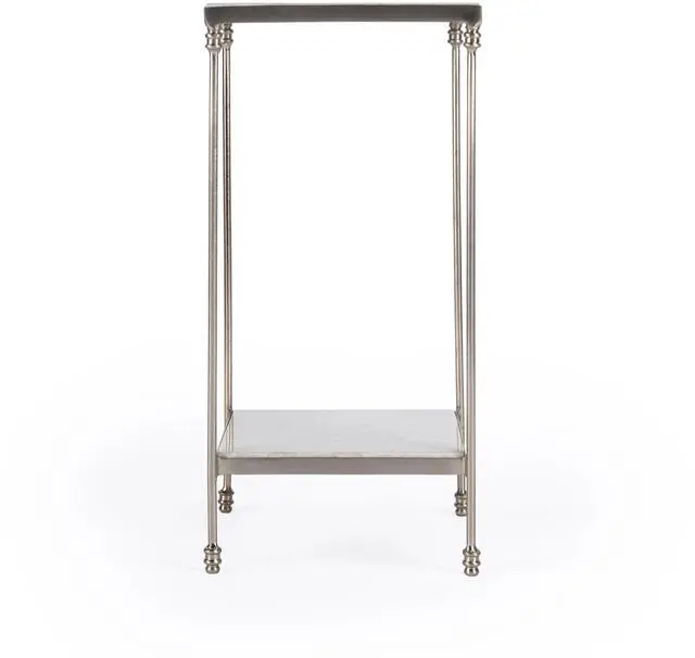 Alt view image 5 of 6 - Imogen Marble Side Table in White 5619425