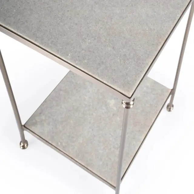 Alt view image 3 of 6 - Imogen Marble Side Table in White 5619425