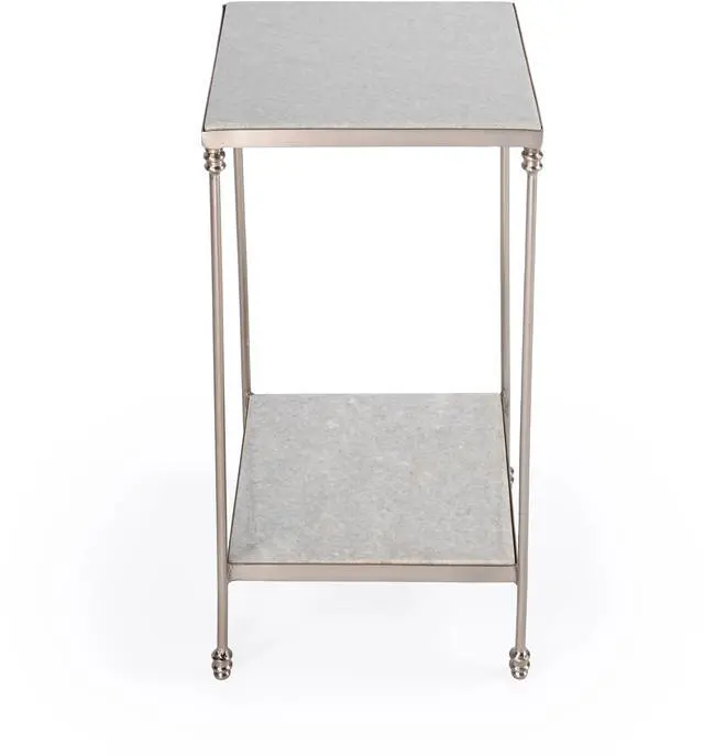 Alt view image 6 of 6 - Imogen Marble Side Table in White 5619425