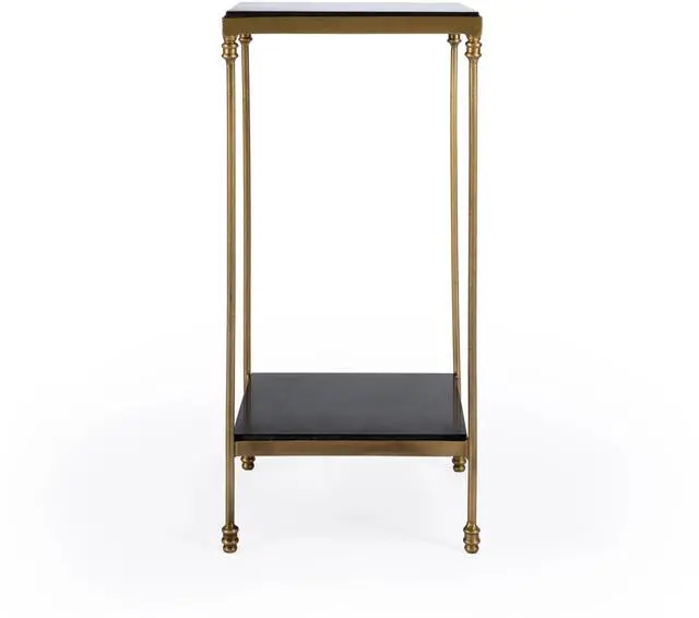 Alt view image 6 of 7 - Imogen Iron and Granite Side Table in Black 5619414