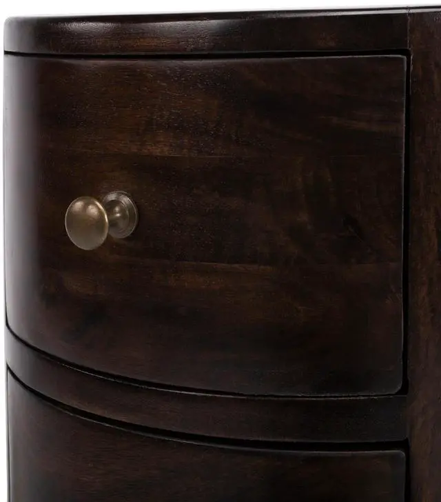 Alt view image 3 of 7 - Liam Wood End Table with Storage in Dark Brown 1176117