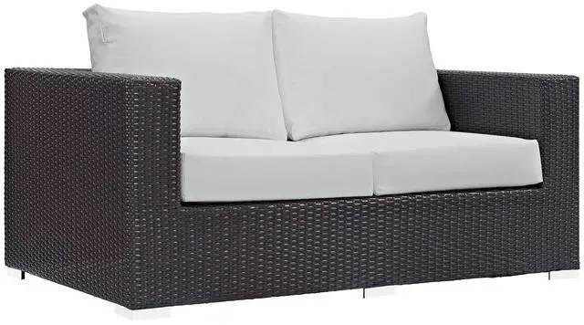 Main image of Convene Outdoor Patio Loveseat Espresso