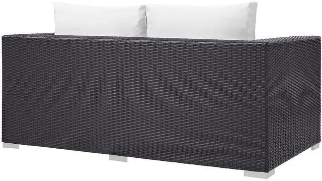 Alt view image 3 of 7 - Convene Outdoor Patio Loveseat Espresso