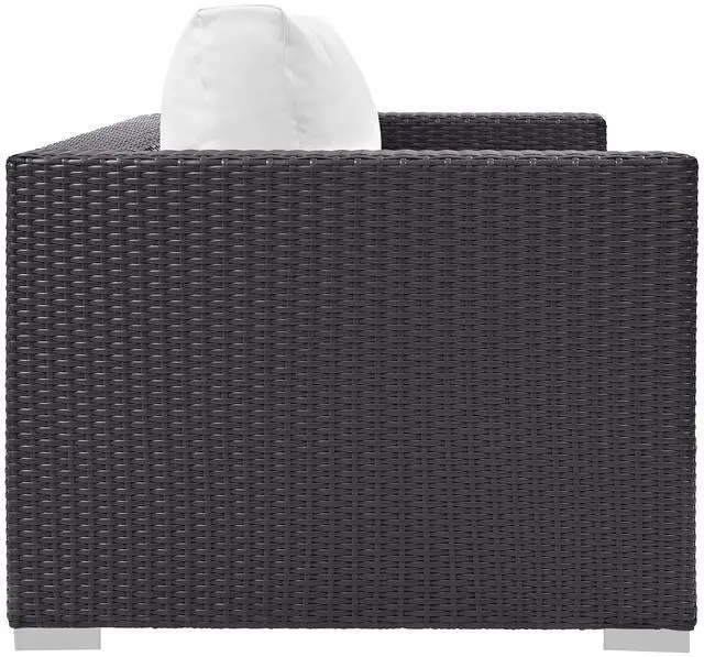Alt view image 2 of 7 - Convene Outdoor Patio Loveseat Espresso