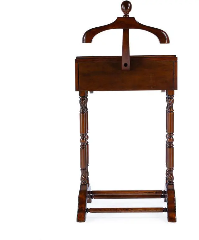 Alt view image 2 of 2 - Petrov Clothing Valet Stand in Medium Brown 0900011