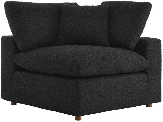 Alt view image 3 of 7 - Commix Down Filled Overstuffed Boucle Fabric Corner Chair by Modway