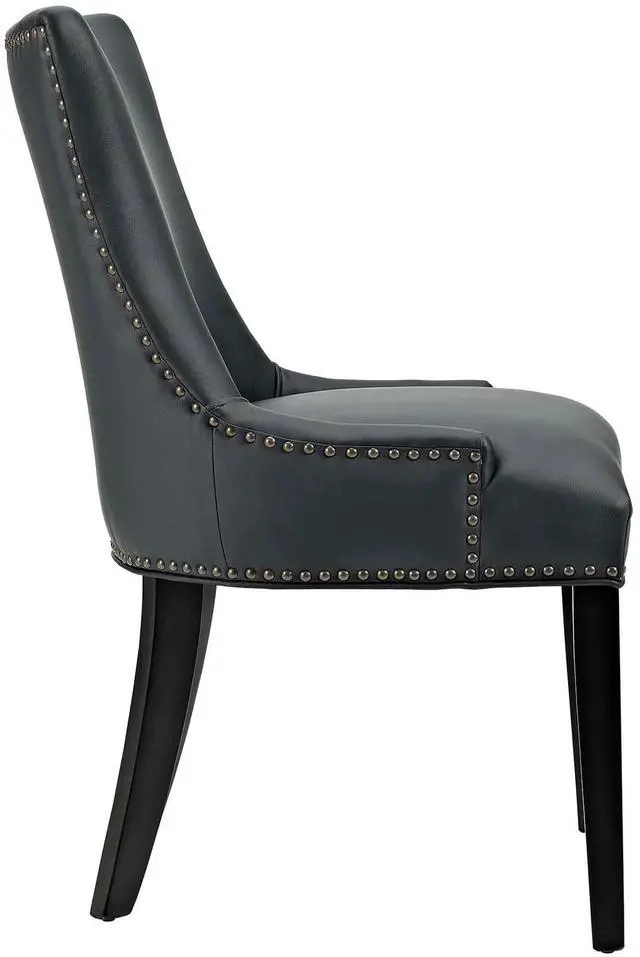 Alt view image 7 of 8 - Marquis Dining Chair Faux Leather Set of 4 - Black