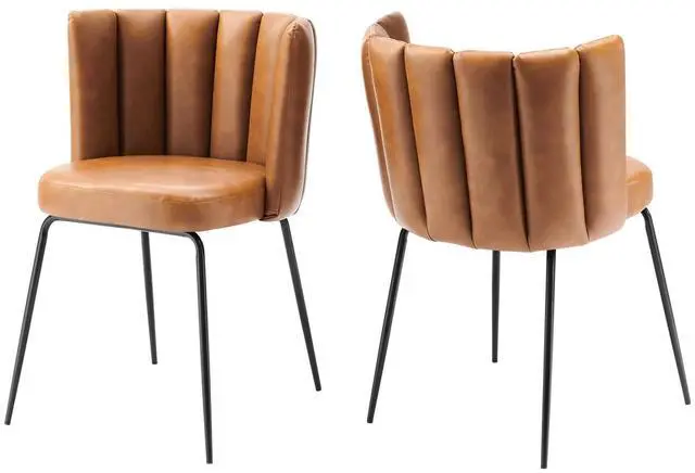 Alt view image 2 of 8 - Virtue Vegan Leather Dining Chair Set of 2