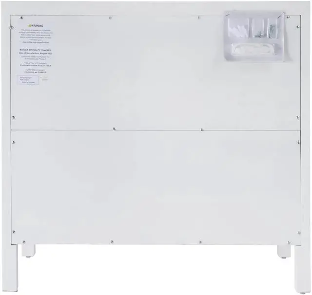 Alt view image 2 of 7 - Nora 3-Drawer Chest in White 5731477
