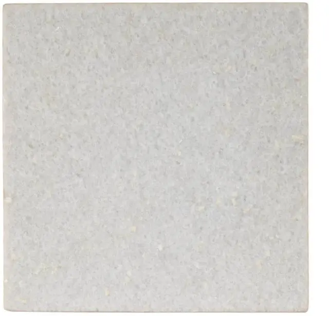 Alt view image 3 of 6 - Mabel Marble and Hammered Iron Side Table in White and Black 5688389