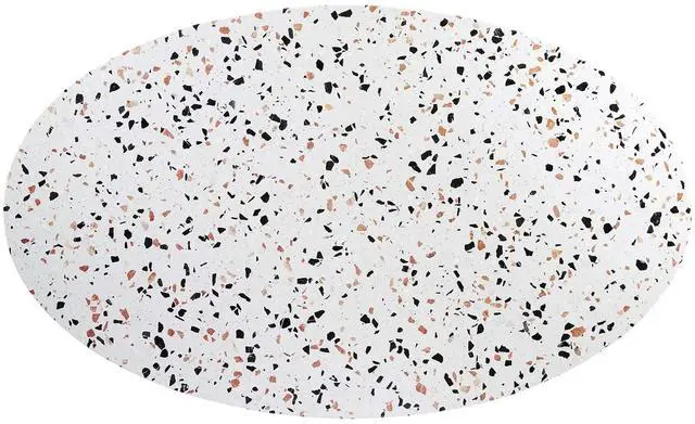 Alt view image 2 of 7 - Lippa 60" Oval Dining Table - Terrazzo, Walnut Wood Grain, and Wood Grain Options