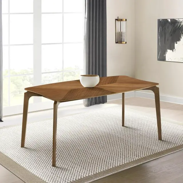 Alt view image 2 of 7 - Kalia Wood Dining Table in Walnut Finish