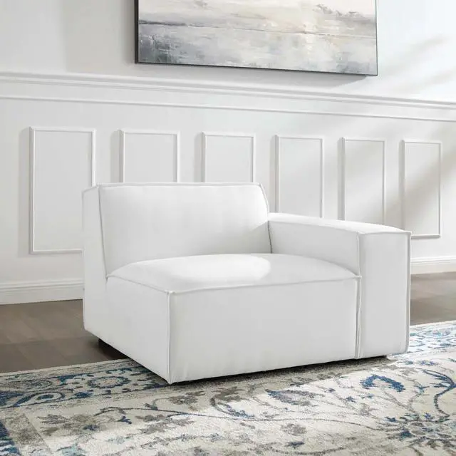 Alt view image 12 of 12 - Restore Right-Arm Sectional Sofa Chair White