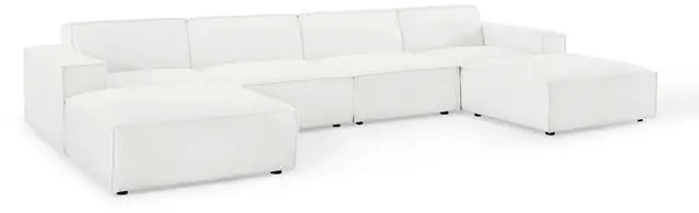 Main image of Restore 6-Piece Sectional Sofa White EEI-4116-WHI