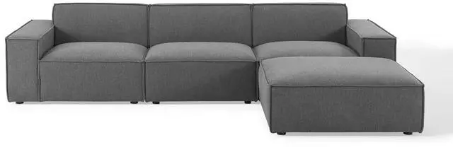 Alt view image 2 of 7 - Restore 4-Piece Sectional Sofa Charcoal EEI-4113-CHA
