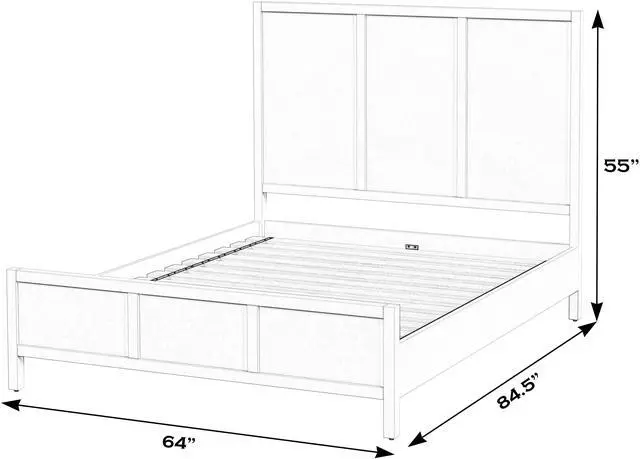 Alt view image 4 of 7 - Lark Queen Size Bed in White 5720304
