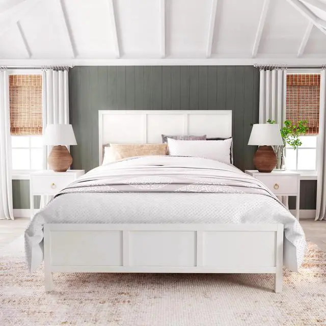 Alt view image 2 of 7 - Lark Queen Size Bed in White 5720304