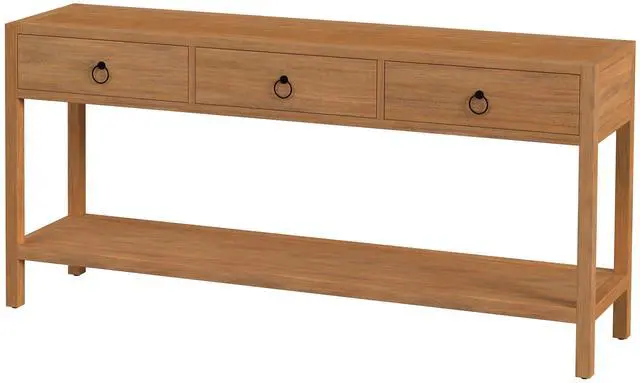 Main image of Lark 3 Drawer 65" Console Table in Light Brown 5701312