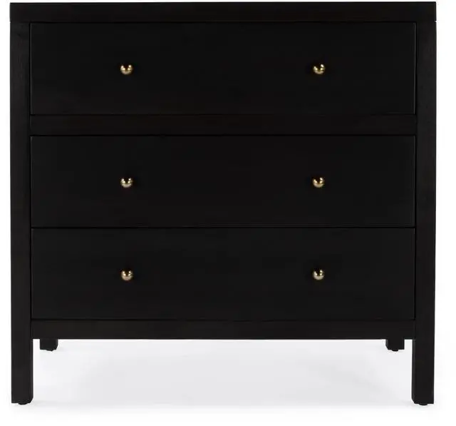 Alt view image 4 of 7 - Nora 3-Drawer Chest in Coffee 5731451